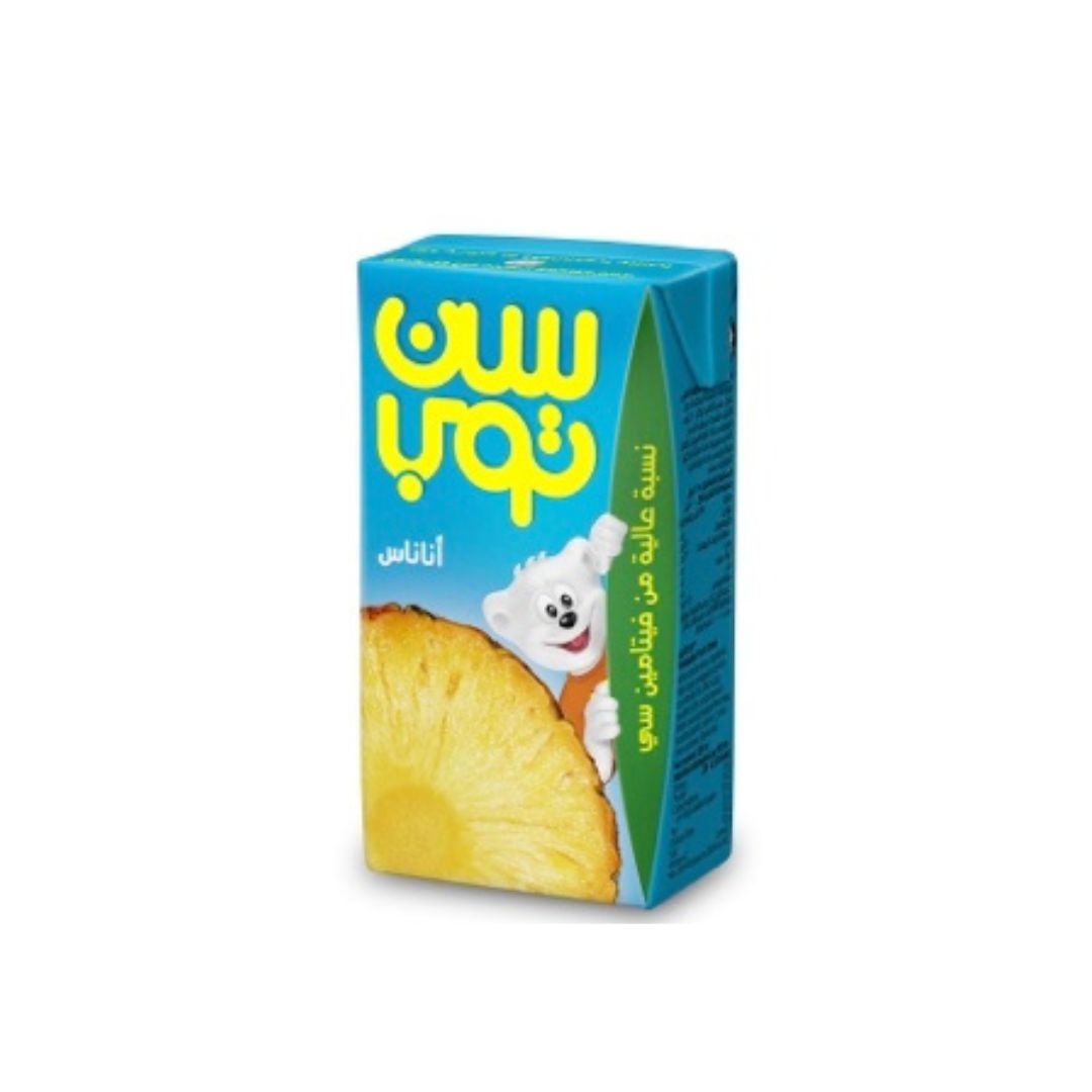سن توب عصير اناناس 250مل*24ق