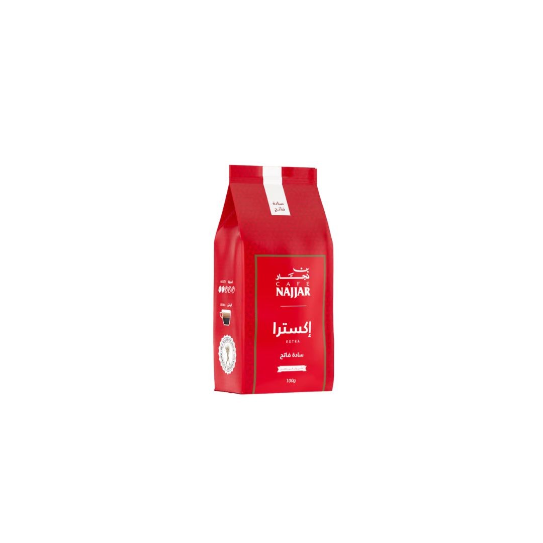 نجار بن ساده 100 جرام*10 كيس*8 باكت