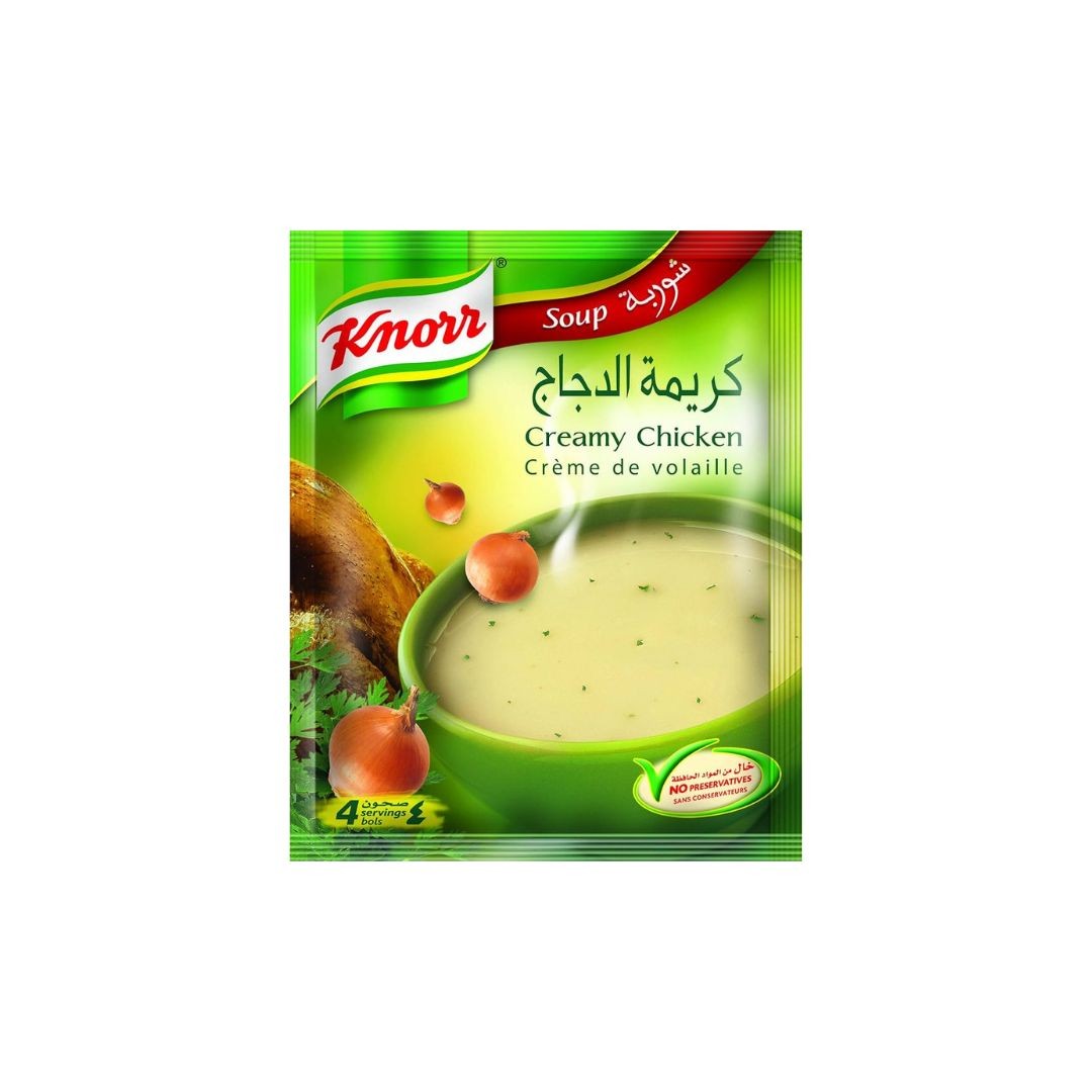 كنور شوربه كريمه الدجاج 60 جم *12 كيس *6